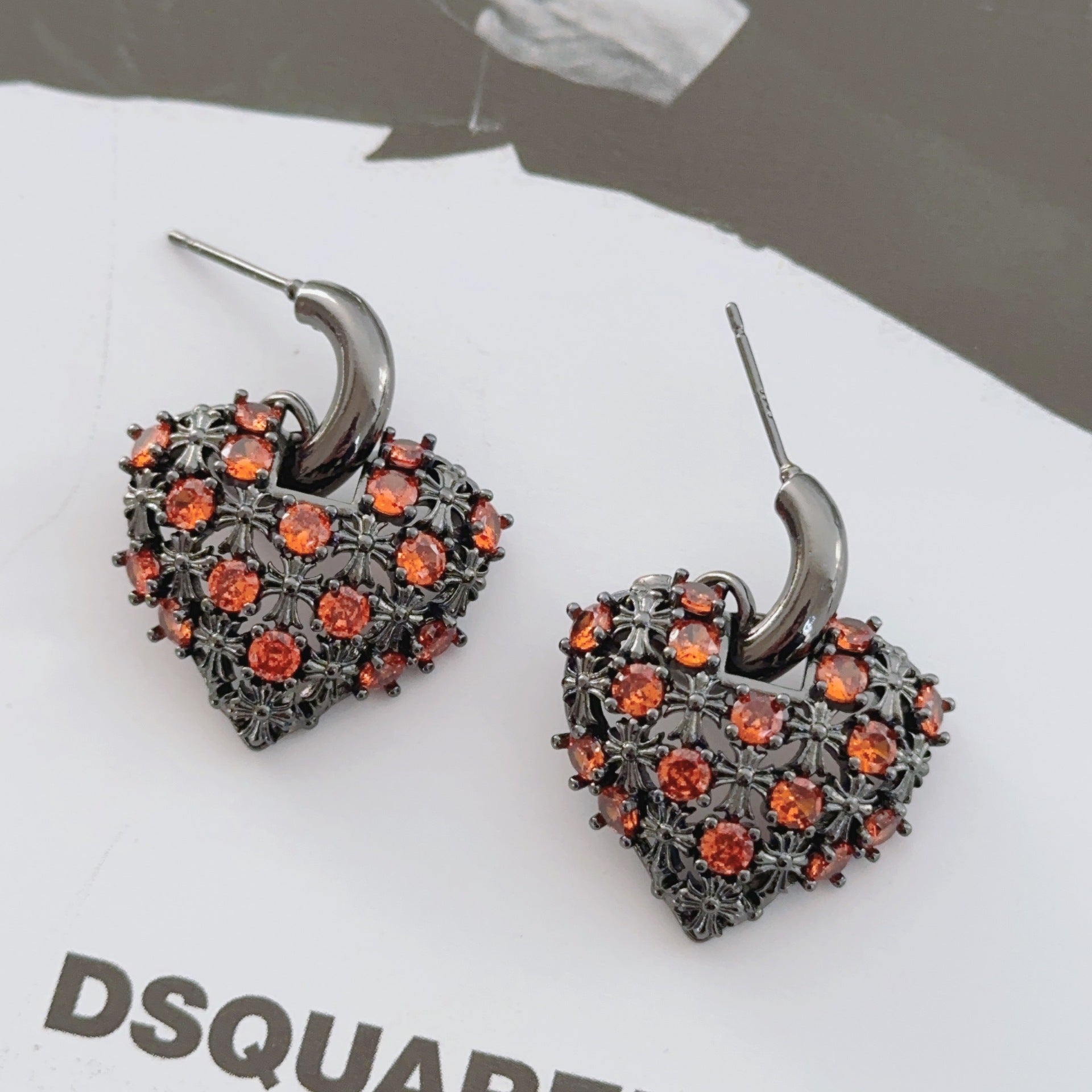Wholesale Love Zircon Earrings